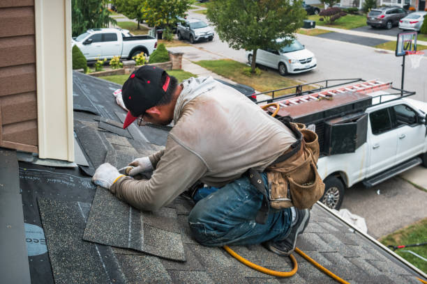 Professional Roof Leak Repair technician working in Gladys, VA